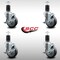 Service Caster 4'' SS Thermoplastic Rubber Swivel 1-5/8'' Expanding Stem Caster Set with Brake, 4PK SCC-SSEX20S414-TPRB-TLB-158-4 - alternate 4